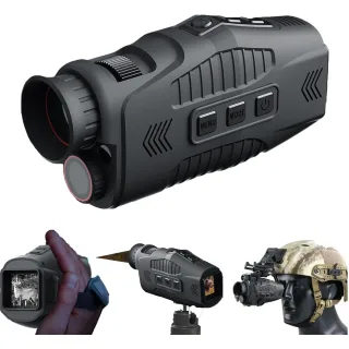 IPRee R11 Night Vision Monocular,10X Zoom, QHD Photo and Video Night Portable Vision 800m Visible Distance, Support Adul