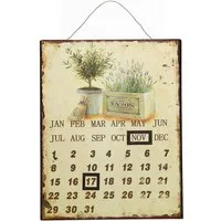 Ambiente Haus Bild Metallbild Kalender - Lavendel 25x33cm, Blumen (1 St), Jahreskalender mit verstellbaren Magneten