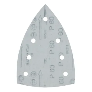 Makita Schleifpapier 100x150mm, Körnung A60,Klett, 7 Loch, 10 Stück - E-23422