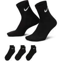 Nike Funktionssocken U NK ED LTWT ANKLE 3P 132 für sportive Aktivitäten, im praktischen 3er-Pack, leichtes Material