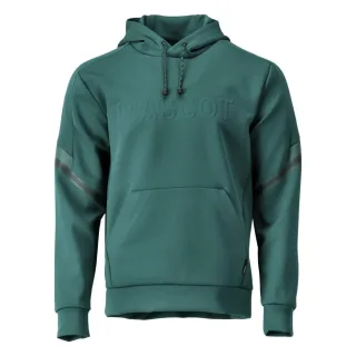 MASCOT Herren Fleece Kapuzensweatshirt CUSTOMIZED Waldgrün L - 22186-608-34-L