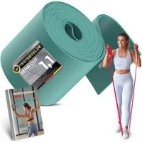 NEOLYMP Physiobänder Widerstandsbänder 15 cm breit - reißfeste Fitnessbänder aus TPE, Flossing Band - elastische Resistance Bands für Krafttraining, Physio