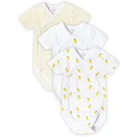 Stellou & friends Kurzarmwickelbody Baby Set (3tlg) - kuschelweiches Kurzarm-Wickelbody Set Jungs Mädchen (Set, 3er-Pack) Baby Set (3tlg) - kuschelweiches Kurzarm-Wickelbody Set Jungs Mädchen