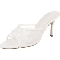 Ital-Design Damen Festliche Mule High Heel mit Spitzform für Anlässe Pantolette (91895506) Pfennig-/Stilettoabsatz Sandalen & Sandaletten in Weiß