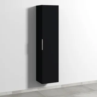 Sanipa 3way Hochschrank mit 1 Tür, Schwarz-Matt UF11108