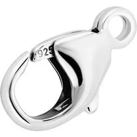 NKlaus Verschlussklammer 1x Kettenverschluss Karabiner 925 Silber Ersatzverschluss 15mm für Sil