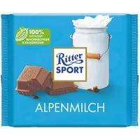 Ritter SPORT Schokolade, Ritter Sport Alpenmilch Vollmilchschokolade mit zartem Schmelz 250g