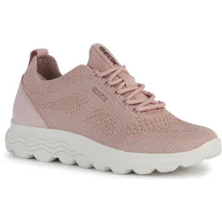 Geox D Spherica A Leder Damen Hellrosa Turnschuhe