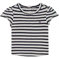 Tommy Hilfiger T-Shirt STRIPED RIB TEE SS mit Streifenmuster