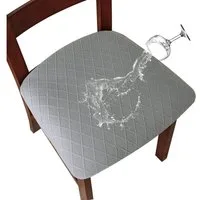 Minicloss Stuhlhusse Sitzbezug Bürostuhl Bezug Stretch Stuhlbezug Sitzfläche Waschbar, Bürostuhlabdeckung Schonbezüge für Esszimmer Büro Bar