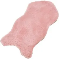 matches21 HOME & HOBBY Fellteppich Kleines kurzflor Deko-Fell als Fell-Imitat in 50 x 25 cm rosa pink, Höhe: 20 mm, Flauschiges Kunstfell als Fell-Teppich Stuhl-Überwurf Sitzauflage