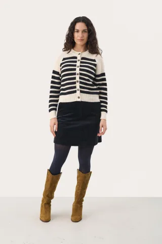 Strickjacke Gerade Passform navy