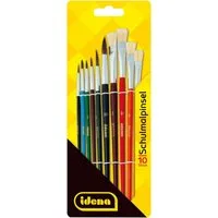 Idena Pinsel Idena Premium Schulpinsel-Set - 10 professionelle Pinsel aus FSC-zerti