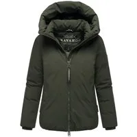 Navahoo Winterjacke Blütenlicht 14 Warme Damenjacke mit hohem Kragen