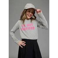 KIDSWORLD Langarmshirt Cooler Spruch: DO NOT DISTURB! - Nicht stören! modischer Stil, Langarm, bedruckte Optik mit Statements