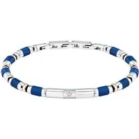MASERATI Edelstahlarmband Maserati Herren-Armband Edelstahl Farbstein