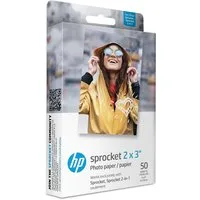 Tomik Toys Fotopapier HP 2x3 "Premium Zink Fotopapier (50 Blatt), kompatibel mit HP Sprocket