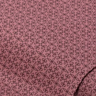 Baumwoll-Trachtenstoff "Ornamente", mauve