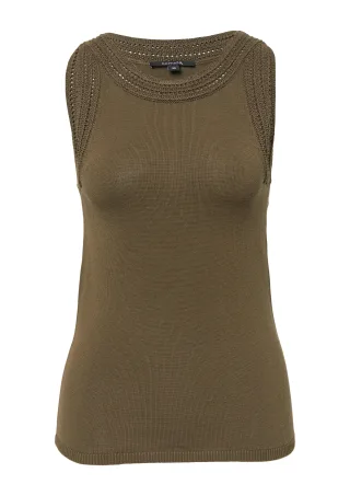 comma - Strickpullunder braun - Gr. - 34