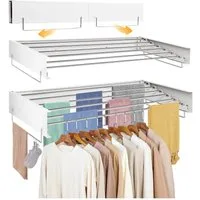 JOYOLEDER Wandwäschetrockner Wäschetrockner, Ausziehbar Wandwäschetrockner, Klappbar, 100cm