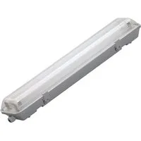 V-TAC Außen-Wandleuchte LED Feuchtraumleuchte Wannenleuchte T8 LED Röhre IP65 1 oder 2 Flammig, Kaltweiß, Energieeffizient: 20 kWh/1000h & 85 lm/W, Größe: 666 x 96 x 58mm