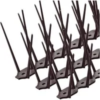 KONZEPT Taubenspikes Taubenabwehr für Balkon, Garten, Terasse - Vogelschreck 3-reihig, Set, 12-St., für Balkon, Fensterbank, Dachbalken - Tierfreundlich, 12 stk. x 33 cm