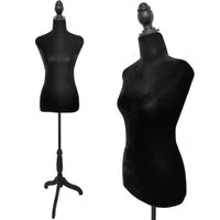 SHAREWIN Schneiderpuppe Schaumstoff-Torso Damenpuppe mit Ständer, Schneiderbüste, Kleiderpuppe, Ideal zur Präsentation von Hemden, Kleidern, Tops und Schmuck