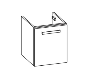 Artiqua 416 Waschtischunterschrank für Sento 5945, Quarzgrau Matt Select, 416-WUT-VT11-L-7163-173 416-WUT-VT11-L-7163-173