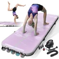 Apollo Gymnastikmatte Air Mat Pro - Airtrack Matte für Gymnastik, Yoga und Pilates, aufblasbar und in zwei Längen erhältlich