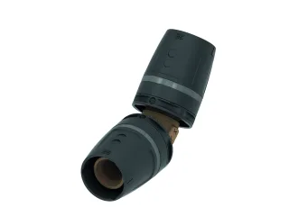 Tece logo-Push Winkelkupplung 45 Grad 40 x 40, Rotguss/Si-Bronze, 8711240 8711240