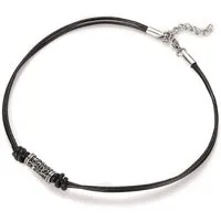 Kingka Kette mit Anhänger Lederband Unisex Leder Halskette Tribal für Damen oder Herren