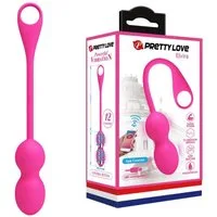Pretty Love Beckenbodentrainer Beckenbodentraining Kugel Elvira App-Steuerung Beckenbodenkugel, Packung, 1-tlg., Liebeskugel, USB-Kabel, Bedienungsanleitung, Kräftigung der Becken- und Unterleibsmuskulatur