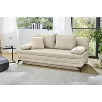 Jockenhöfer Gruppe Schlafsofa Laurin, B: 202 cm, Liegefl. 158x200 cm, Dauerschläfer, mit Bettfunktion, Bettkasten, Kaltschaumtopper &1 Zierkissen