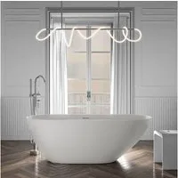 Bernstein Badewanne ROMA 2.0, freistehende Badewanne, Sanitäracryl, oval