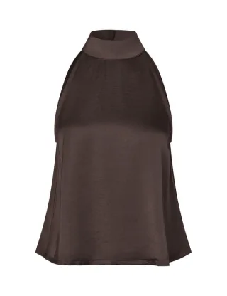 mbym - Neckholder-Top - Zuzeel-M braun - Gr. - L