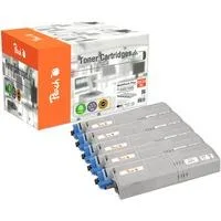 Toner Spar Pack Plus 112306 kompatibel zu OKI 46490608, 46490607, 46490606, 46490605