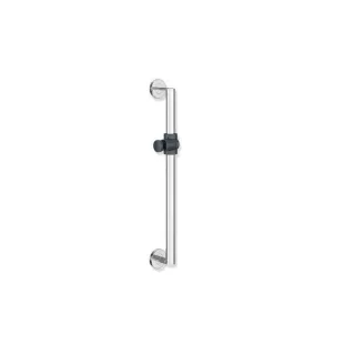 Hewi System 900 Brausehalterstange 900.33.0004092 600 mm, Brausehalter Anthrazitgrau, Stange Edelstahl verchromt