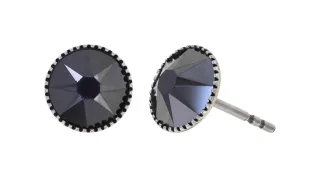 konplott - Ohrstecker - Black Jack schwarz