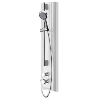 KWC Aquarotter Duschpaneel, F5, hydr., MIRANIT, Thermostat, HB-Garnitur, 2030056546 2030056546