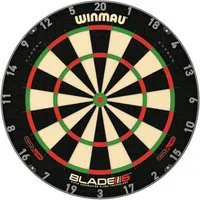 Winmau Dartscheibe Dartboard Blade 6 Triple Core Carbon, (Packung), carbonfaserverstärktem Sisal