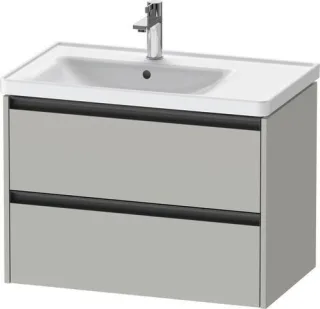 Duravit Ketho.2 Waschtischunterbau wandhängend Betongrau Matt 784x455x549 mm - K25285007070000 K25285007070000