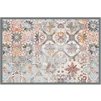 matches21 HOME & HOBBY Fußmatte Türmatte Floral Shabby Boho in 40x60 cm als Fussabtreter, rechteckig, Höhe: 5 mm, Rutschfester Türvorleger für innen als waschbare Schmutzfangmatte