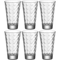 LEONARDO Longdrinkglas OPTIC, 6-tlg., Glas, 300 ml, 6-teilig