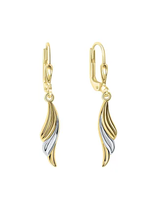 Fascination by Ellen K. Ohrhänger 585/- Gelbgold bicolor glanz