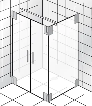HSK K2.24 Pendeltür und Seitenwand K2.24