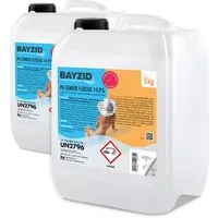 Höfer Chemie GmbH Poolpflege 2x 5 kg BAYZID® pH Minus flüssig 14,9%, Zuverlässige Regulierung des pH-Werts