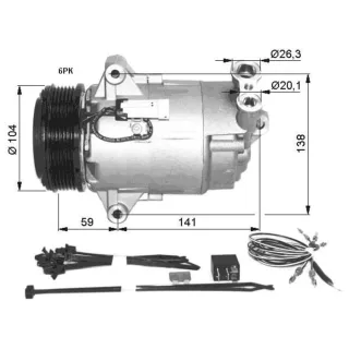 NRF Klimakompressor Opel Astra H Zafira B 1,9