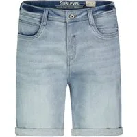 SUBLEVEL Jeansshorts im Used-Look mit umgeschlagenem Saum, Gr. 32 Used-Look Shorts