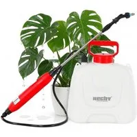 Hecht Akku-Drucksprühgerät Gartenspritze Akkuspritze 4050, 5 Liter, ausziehbare Teleskoplanze, 3h Laufzeit, Tragegurt & USB-Kabel, 2000 mAh 3,7V 2,5bar