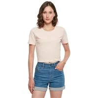urbandreamz T-Shirt Damen Kurzarm Rundhals Cropped Tee Bauchfrei Shirt
